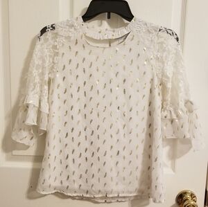 ♥️5for$20 Satin Flowers Girl's Top